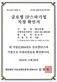 글로벌 IP 스타기업 인증